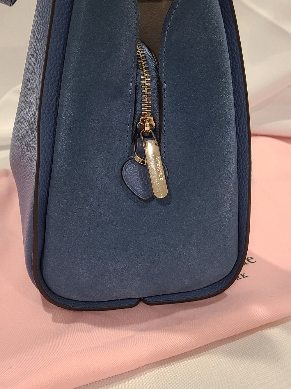 Kate Spade Knott Medium Pebbled Leather and Suede Crossbody Bag - Picture 3 of 16